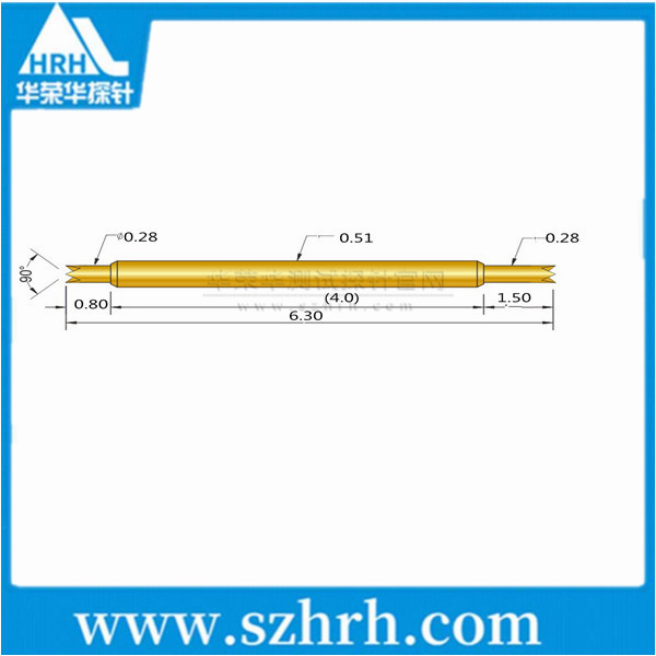 0.51-UU-6.3L ，華榮華雙頭測(cè)試探針廠家
