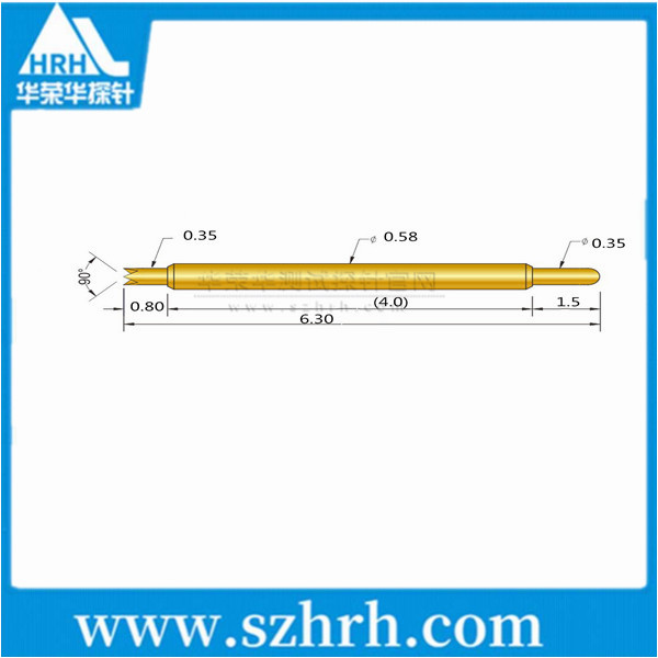 058-UJ-6.3L,華榮華雙頭測(cè)試探針廠(chǎng)家